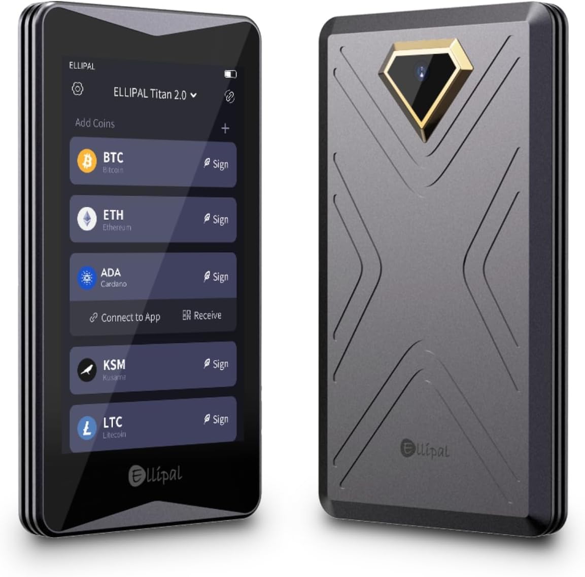 ELLIPAL Titan 2.0 Crypto Cold Wallet, 100% Offline, Air-gapped - Secure Wallet for 10000+ Coins & Tokens & NFTs