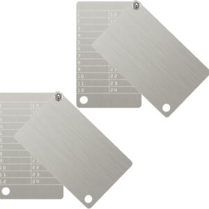 Hotop 4 Plates Steel Wallet Crypto Cryptocurrency Seed Storage Crypto Wallet for Bitcoin Hardware Cold Backup, Compatible with BIP39 Hardware(Stainless Steel Classic Color) Hotop 4 Plates Steel Wallet Crypto Cryptocurrency Seed Storage Crypto Wallet for Bitcoin Hardware Cold Backup, Compatible with BIP39 Hardware(Stainless Steel Classic Color)