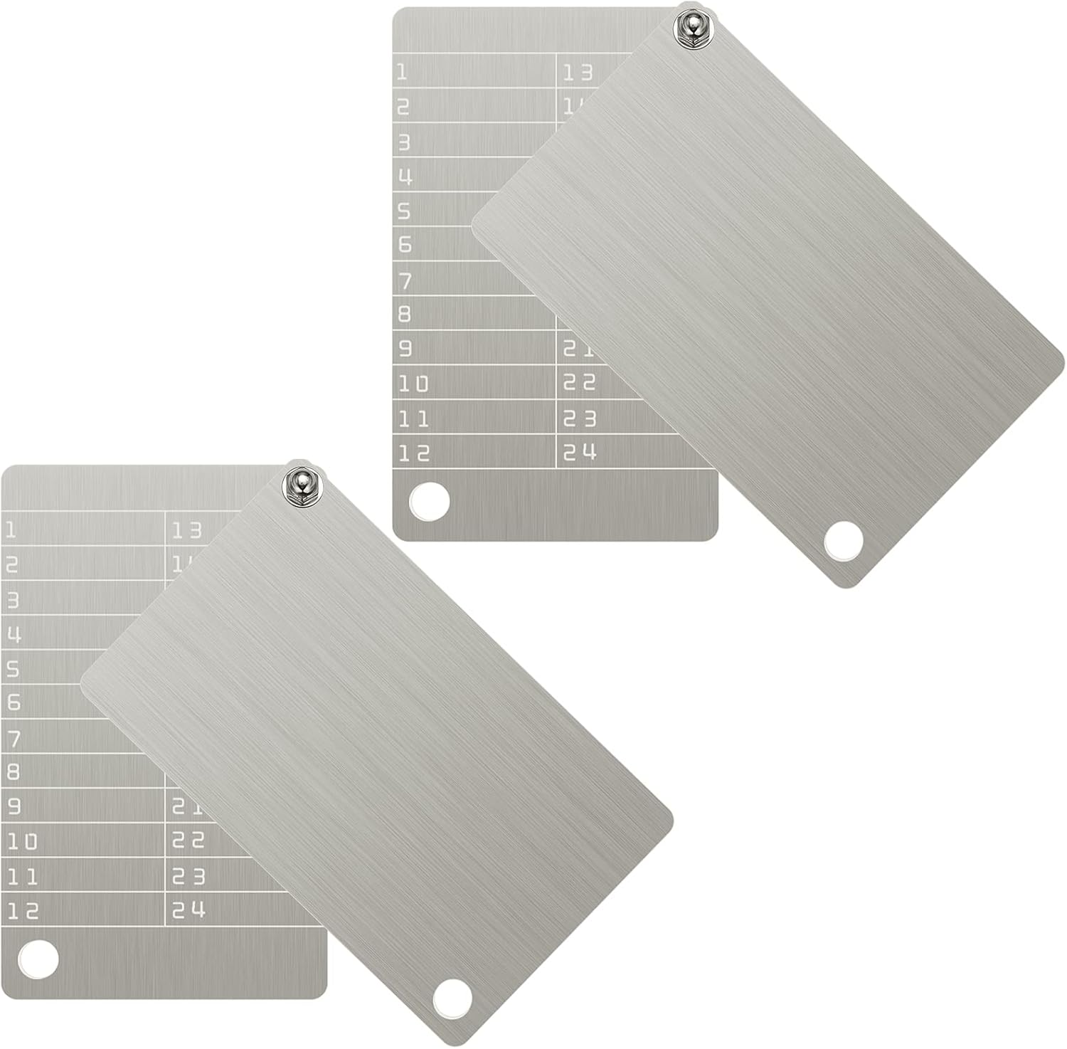 Hotop 4 Plates Steel Wallet Crypto Cryptocurrency Seed Storage Crypto Wallet for Bitcoin Hardware Cold Backup, Compatible with BIP39 Hardware(Stainless Steel Classic Color)