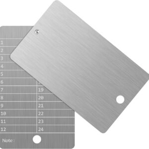 Steel Bitcoin Wallet, Cryptocurrency Wallet for Hardware Cold Wallet Backup, Bitcoin Crypto Seed Storage Compatible with All BIP39 Hardware(2 Plates and Anti-Tamper Seals,Stainless Steel) Steel Bitcoin Wallet, Cryptocurrency Wallet for Hardware Cold Wallet Backup, Bitcoin Crypto Seed Storage Compatible with All BIP39 Hardware(2 Plates and Anti-Tamper Seals,Stainless Steel)