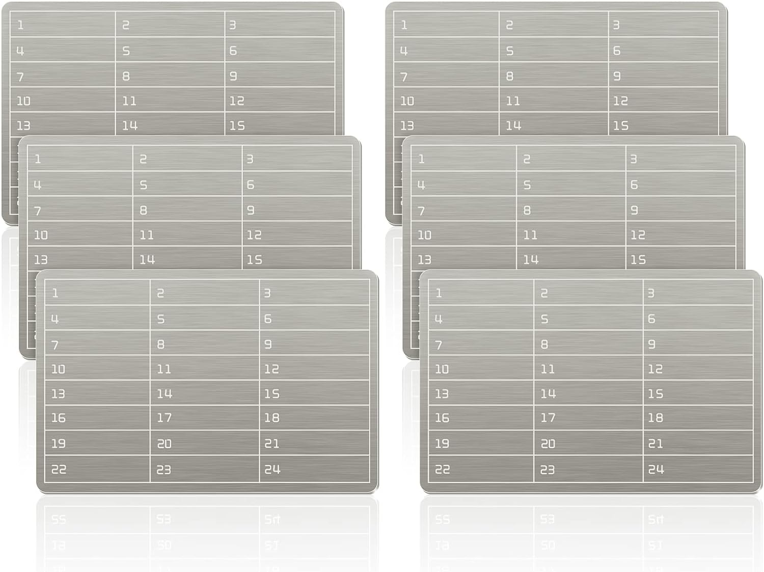 6 Plates Steel Wallet Crypto Cryptocurrency Seed Storage Crypto Wallet for Bitcoin Hardware Cold Backup