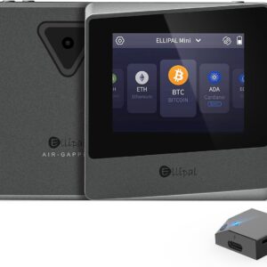 ELLIPAL Air-gapped Crypto Wallet – Titan Mini, 10000 Coins & Tokens, Anti-Tamper Cold Storage for BTC/XRP/ETH/XLM/USDT/LTC ELLIPAL Air-gapped Crypto Wallet – Titan Mini, 10000 Coins & Tokens, Anti-Tamper Cold Storage for BTC/XRP/ETH/XLM/USDT/LTC