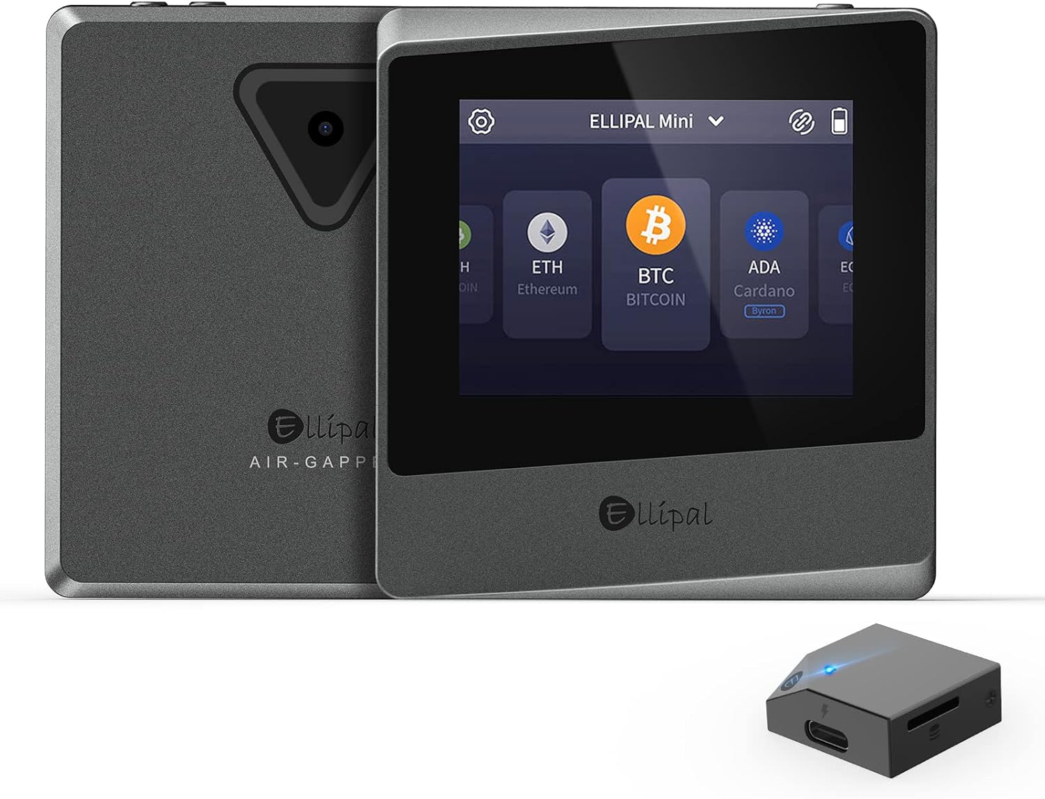ELLIPAL Air-gapped Crypto Wallet - Titan Mini, 10000 Coins & Tokens, Anti-Tamper Cold Storage for BTC/XRP/ETH/XLM/USDT/LTC