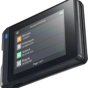 SecuX W20 Crypto Wallet with Intuitive Touchscreen, Hardware Wallet with Bluetooth, Easy to Manage Bitcoin, Ethereum, NFTs, Tokens, and Cryptocurrency with Military-Grade Security Features SecuX W20 Crypto Wallet with Intuitive Touchscreen, Hardware Wallet with Bluetooth, Easy to Manage Bitcoin, Ethereum, NFTs, Tokens, and Cryptocurrency with Military-Grade Security Features