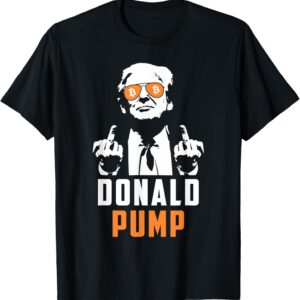 Donald Pump Bitcoin Funny Trump 2024 Crypto American Flag T-Shirt Donald Pump Bitcoin Funny Trump 2024 Crypto American Flag T-Shirt